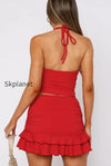 sexy-v-neck-cutout-halter-cami-bodycon-skirt-set