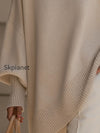 oversized-beige-knit-poncho-sweater