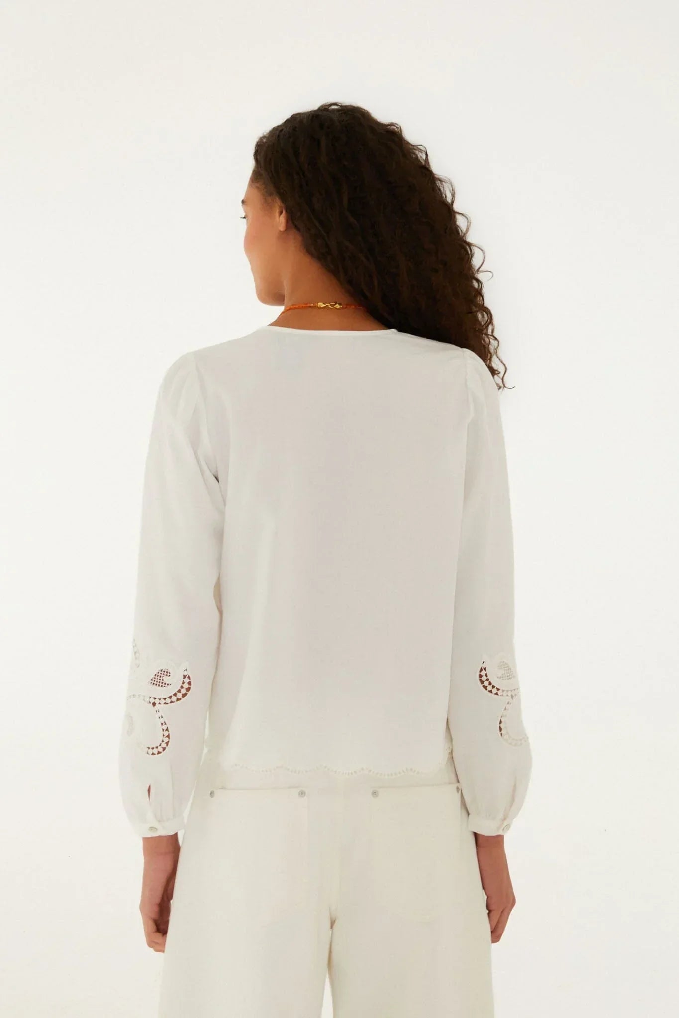Off-White Richelieu Long Sleeve Blouse