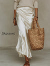 effortless-ivory-knit-satin-midi-ensemble