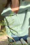 shawl-collar-zip-knit-cardigan
