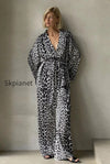 chic-printed-long-sleeve-shirt-belted-wide-leg-pants-two-piece-set