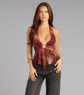 Painted Temptation Halter Top