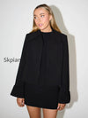 autumn-lapel-coat-mini-skirt-suit