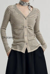 french-stripe-knit-cardigan